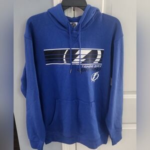 NHL Tampa Bay Lightning Mens Pullover Blue Hoodie
